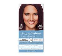 Tints of Nature 4M Medium Mahogany Brown Permanent Hair Dye, Vegan 130ml