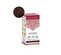 Tints of Nature Chocolate Henna Cream Hair Colour, Vegan 70ml | Semi-permanent henna cream creates rich chocolate colour while nourishing hair, 95% natural ammonia-free protects scalp