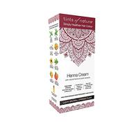 Tints of Nature Light Brown Henna Cream Hair Colour, Vegan 70ml | Semi-permanent henna cream achieves light brown colour while nourishing hair, 95% natural ammonia-free protects hair well