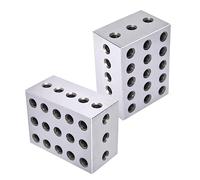 TINVHY 2-3-4 Blocks Matched Pair 23 Holes (2x3x4) Hardened Steel RC 55-62 234 Precision Ground Machinist Set Up Blocks
