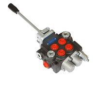 TINVHY 2 Spool Adjustable Hydraulic Directional Joystick Control Valve Monoblock Valve for Tractor Loader, 11GPM, 3600 PSI
