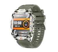 Tinwoo Smart Watch for Men,2.01'' HD Display,Super Bright LED Flashlight,IP68 Waterproof Outdoor Rugged Smartwatch,100+ Sport Modes,Bluetooth Calls/HR Monitor/SpO2 for Android iOS (Starlight Gold)