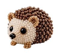 Tiny 3D Beaded Animal DIY Kit - Cute 3D Animal Beaded Embroidery Set, Handmade Pets Beadwork Kits, with Colorful Beads and Instructions, Creative Arts & Crafts Gift, for Beginners Enthusiasts Friends