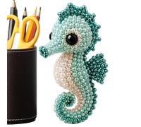 Tiny 3D Beaded Animal Dly Kit, Halloween Cute Spookies 3D Beaded DIY Kit, Easy Bead Embroidery Craft Set, with Colorful Beads and Instructions, Beadeds Animal Craft Kits, for Adults Handcraft Lovers