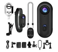 Tiny Action Camera, Wearable Necklace Camera, Compact 4K Resolution Magnetic Sports Cam for Skiing, Underwater, Hiking, Trail Vlogging, Streaming & Motorcycle Adventure