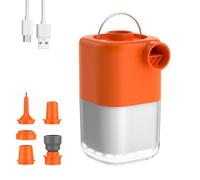 Tiny Air Pump, Portable Electric Air Pump, Mini Air Pump with 3 Brightness Levels & SOS Light Mode, Rechargeable, 4KPa Fast In/Deflating for Pool Floats/Air Bed/Vacuum Storage Bags