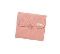 Tiny Alpaca Organic Natural Cotton Baby Portable Changing Mat 70x46cm Organic Baby Mat (Blush)