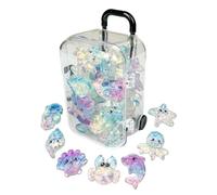 Tiny Animal Figurines Decorative Miniature Statue with Small Suitcase