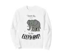 Tiny Ant to the Elephant - 90's Hymn Funny Size Contrast Sweatshirt