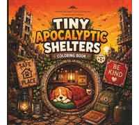 Tiny Apocalyptic Shelters Coloring Book for Adults: Bold and Easy Cozy Survival Hideouts, Cute Animal Bunkers, Relaxing Post-Apocalyptic Shelter Scenes