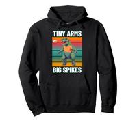 Tiny Arms Big Spikes Funny T-Rex Volleyball Player Humor Pullover Hoodie