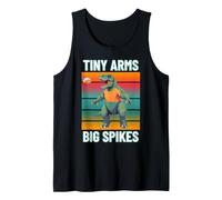 Tiny Arms Big Spikes Funny T-Rex Volleyball Player Humor Tank Top