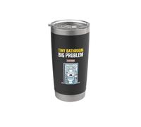 Tiny Bathroom Big Problem Funny Airport Stainless Steel Insulated Tumbler