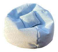 Tiny Bean Bag Sofa With Cushioned Seat Decorative Tiny Furniture For 15-17cm Action Figures Collectible Display Piece Colorful Doll Couch Car Toy Accessory
