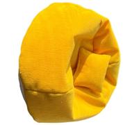 Tiny Bean Bag Sofa With Cushioned Seat Decorative Tiny Furniture For 15-17cm Action Figures Collectible Display Piece Soft Fabric Doll Couch For Display