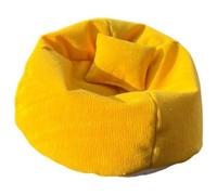 Tiny Bean Bag Sofa With Cushioned Seat Decorative Tiny Furniture For 15-17cm Action Figures Collectible Display Piece Miniature Home Decors For Dolls