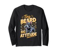 Tiny Beard Big Attitude Scottish Terrier Scottie Dog Long Sleeve T-Shirt