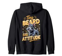 Tiny Beard Big Attitude Scottish Terrier Scottie Dog Zip Hoodie