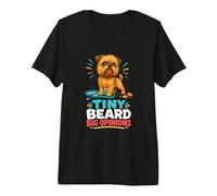 Tiny Beard Big Opinions Dog Premium T-Shirt