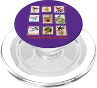 Tiny Bird Big Dreams Vintage Bird Stamp PopSockets PopGrip for MagSafe