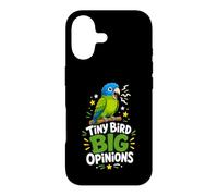 Tiny Bird Big Opinions Parrot Case for iPhone 17