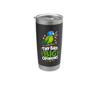 Tiny Bird Big Opinions Parrot Stainless Steel Insulated Tumbler