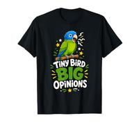 Tiny Bird Big Opinions Parrot T-Shirt