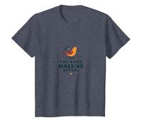 Tiny Birds, Massive Appeal: Charming Avian Whimsy T-Shirt, Kids, Heather Blue, 4 Years