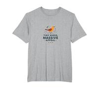 Tiny Birds, Massive Appeal: Charming Avian Whimsy T-Shirt, Men's Big and Tall, Heather Grey, 5X Tall