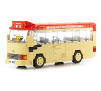Tiny Block V04 Hong Kong Toyota Coaster Red Mini Bus Block Building Blocks 203 Pieces