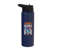 Tiny Bones on the Way Halloween Pregnancy Stainless Steel Insulated Water Bottle