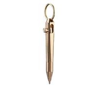 Tiny Brass Pen - Brass Pocket Pen, Fine Signature Portable Pen | Small Travel Pen for Short Paragraphs | Signature Pen, Small Ballpoint Pen with Latch Mechanism Pair