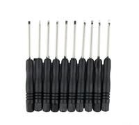 Tiny but Mighty A Set of Ten mini Screwdrivers Perfect for Toy Repairs; Features Both Slotted and Cross Head Designs (Slotted Screwdriver)