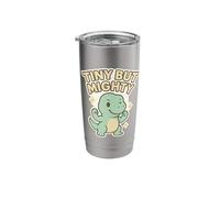 Tiny But Mighty Cute Baby T-Rex Dinosaur Stainless Steel Insulated Tumbler