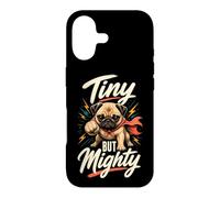 Tiny But Mighty Cute Pug Case for iPhone 17