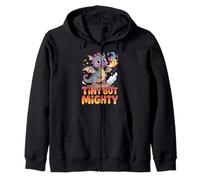 Tiny But Mighty Dragon Fantasy Positivity Zip Hoodie