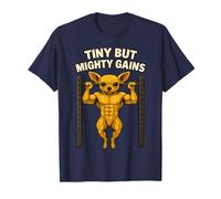Tiny But Mighty Gains Chihuahua Workout Fun for Gym Lovers T-Shirt