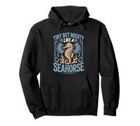 Tiny But Mighty Like A Seahorse Pullover Hoodie