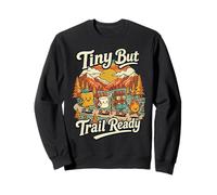 Tiny But Trail Ready Cute Camping Smores Lover Sweatshirt