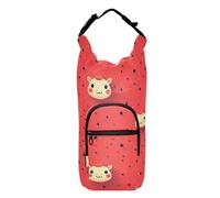 Tiny Camel Face Red Water Bottle Sling for Walking Functional Water Bottle Carrying Bag Bottle Water Holder Fits 20/24/32/40 oz Bottles, Tiny Camel Face Red, 1 size, Claasic