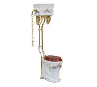 Tiny Ceramic Toilet for Dollhouses Bathroom 1/12 Scale Miniature Furniture Model with Detailed Design Ceramic Miniature Toilet Model