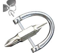 Tiny Charwiniver Flat Head Pocket Double End Repair Tool, Slotted Hand Driver | Mini Phillips Screw Puller, Compact Handle Opening Tools, Strum