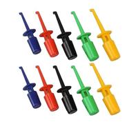 Tiny Circular Test Clip Accuracy Spring Loaded Test Clamp Small Hook Type Electrical Clips Set for Electrical Projects Student Hobbyist Lab Clip