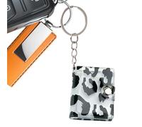 Tiny Collectible Photo Album - Leopard Print Pocket Keychain, Portable Miniature Picture Holder, Ideal for Kids, Teens, Couples, Collectors, Birthdays, Valentines, Travel, Daily Purse or Bag