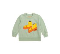 Tiny Cottons shoe-print organic-cotton sweatshirt - Green 6 mth