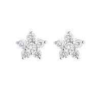 Tiny CZ Star Studs Minimalist Cubic Zirconia Small Studs Earrings for Women Dainty Starfish Charm Studs Delicate Hypoallergenic Piercing Earring Stud for Valentines Birthday Party