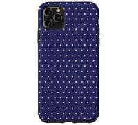 Tiny Dark Blue Polka Dots Case for iPhone 11 Pro Max