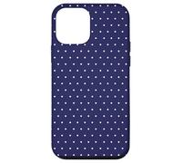 Tiny Dark Blue Polka Dots Case for iPhone 12 mini