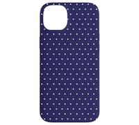 Tiny Dark Blue Polka Dots Case for iPhone 14 Plus