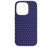 Tiny Dark Blue Polka Dots Case for iPhone 14 Pro